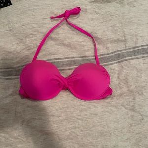 Hard shell push up bikini top